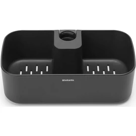 Brabantia ReNew Shower Caddy zuhanytartó rúdra szerelhető zuhanypolc, tusfürdő tartó kosár, műanyag, fekete - 280740