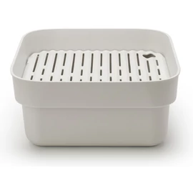 Brabantia SinkSide Washing Up Bowl hordozható mosogatótál kivehető szárítótálcával, csepegtetővel, 374x161x344mm, műanyag, világosszürke - 302688