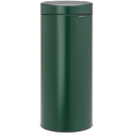 Brabantia Touch Bin New Soft-Touch nyomófedeles hulladékgyűjtő belső tartállyal, kerek, 30L - G méret, acél, fenyőzöld - 304262