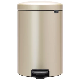 Brabantia NewIcon pedálos hulladékgyűjtő szagmentesen záródó Soft-Close fedél, műanyag tartály, 20L - Y méret, acél, aranyfényű - 304460