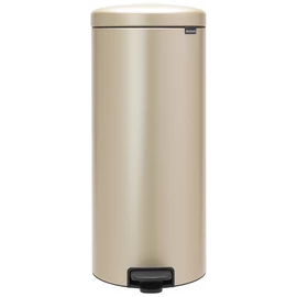 Brabantia NewIcon pedálos hulladékgyűjtő szagmentesen záródó Soft-Close fedél, műanyag tartály, 30L - G méret, acél, aranyfényű - 304484