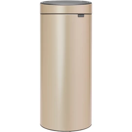 Brabantia Touch Bin New Soft-Touch nyomófedeles hulladékgyűjtő belső tartállyal, kerek, 30L - G méret, acél, aranyfényű - 304507