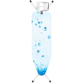 Brabantia Steam Iron Rest vasalódeszka 1240x380mm - B méret, kinyitható vasalótámasz, D=22mm fehér váz, jeges víz huzat - 310102