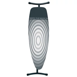 Brabantia Heat-Resistant Parking Zone vasalódeszka 1350x450mm - D méret, hőálló pihentető zóna, ülve vasaláshoz, D=35mm fekete váz, titán ovális huzat - 345647