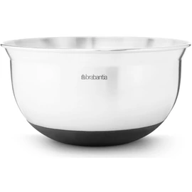Brabantia Profile Bake & Mix, Mixing Bowl keverőtál, 1L, kiöntőperemmel, belső mérőskálával, hőálló, szilikon alj, r.m. acél test, selyem matt - 363825