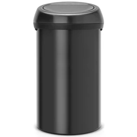 Brabantia Touch Bin nyomófedeles hulladékgyűjtő XXL, 60L - H méret, matt fekete acél test, matt fekete fedő - 402562