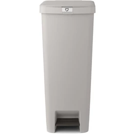 Brabantia StepUp pedálos kuka hulladéktípus jelölő ablakkal, lecsapódásgátló fedél, 40L - L méret, 91% újrahasznosított műanyag, középszürke - 808005