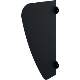 DELABIE AZA rozsdamentes acél piszoár válaszfal, matt fekete Teflon bevonatú, 3mm vastag AISI304 lemezből