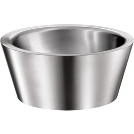 DELABIE ALGUI pultra ültetett kézmosó kagyló, rozsdamentes acél, selyem, kerek forma, D=375mm, H=165mm