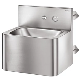 DELABIE TEK TC vandálbiztos kézmosó zárt testtel, fal mögötti szereléshez, nyomógombbal, csapfejjel, r.m. acél