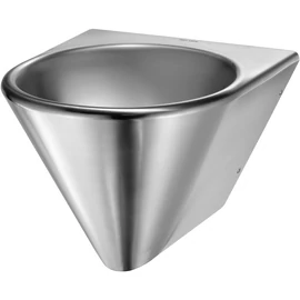 DELABIE BOB HD vandálbiztos fali mosdó zárt palásttal, megerősített konzolos rögzítéssel, 1,2mm r.m acél