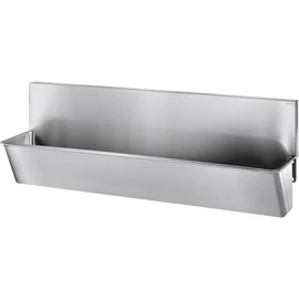 DELABIE sebészi bemosakodó vályú magas hátfallal, csapfurat nélkül, három állásos 2100mm, r.m. acél