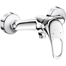 DELABIE SECURITHERM EP nyomáskiegyenlítős forrázásgátló kézi zuhanycsap lyukas karral, falon kívüli vízbekötés, 9L/p