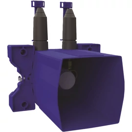 DELABIE beépített, vízzáró BOX mechanikus keverős zuhanycsapokhoz, falon kívüli, előlapon kilépő kevert víz ághoz, 10-120mm előtétfal, min. 83mm süllyesztés, kit 1/2