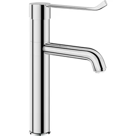 DELABIE orvosi kézmosó csap 185mm könyökkarral, L=140mm, H=165mm lengő kifolyóval, EP forrázásgátlással