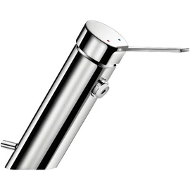 DELABIE BIOSAFE extra higiénikus mosdócsap L=110mm teli keverőkarral, kifolyó nélküli kialakítás, H-M víz, H=95mm, leeresztőszelep