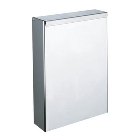 DELABIE fali fedeles intim hulladékgyűjtő, keskenyített kialakítás, 4,5 liter, 1 mm vastag r.m. acél, fényes