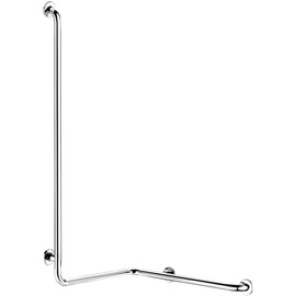 	DELABIE sarokkapaszkodó balos, ArN biztonsági hegesztésű UltraPolish fényes r.m. acél cső D=32mm, 1265x560x660mm