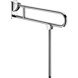 DELABIE felhajtható kapaszkodó lábbal, r.m. acél, UltraPolish fényes, lecsapódásmentes, 850mm