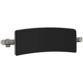 DELABIE Be-Line Comfort háttámla zuhanyülőke és WC mögé, fekete PU háttámasz antracit alumínium vázon