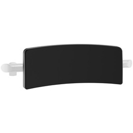 DELABIE Be-Line Comfort háttámla zuhanyülőke és WC mögé, fekete PU háttámasz fehér alumínium vázon