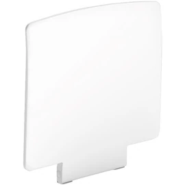 Dizájn háttámla DELABIE Be-Line felhajtható zuhanyülőkéhez, 450x415mm, matt fehér ABS műanyag