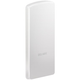 Takaróelem DELABIE Be-Line felhajtható kapaszkodó fali konzoljának eltakarásához, 105x230mm, fehér