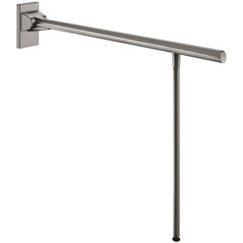 DELABIE Be-Line exkluzív fali felhajtható kapaszkodó lábbal, 5mm hátfallal, D=42mm, alumínium, antracit, 850mm