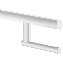 DELABIE Be-Line felhajtható kapaszkodókra rögzíthető WC-papír tartó, alumínium, fehér