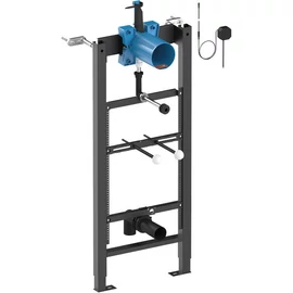 DELABIE TEMPOFIX 3 piszoár szerelőkeret vízzáró BOX-szal és transzformátorral TEMPOMATIC 4 automata piszoár öblítőszelephez, 35mm gumiharangos bekötésű piszoárokhoz, hálózati, kit 1/2