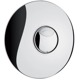 DELABIE TEMPOFLUX 2 vandálbiztos, direkt öblítésű nyomógombos WC öblítő előlap szeleptest nélkül TEMPOFIX 3 WC-szerelőkerethez 70-130mm vastag falakra, dual öblítés 3L/6L