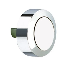 DELABIE fix tükörrögzítő elem 1db, kerek, sárgaréz, krómozott fényes, max. 5mm / 4kg