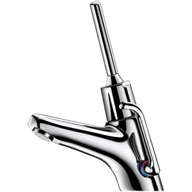 DELABIE TEMPOMIX 2 álló csap H-M vízre joystick szerű, önelzáró működtető karral, hosszú hőfokállítóval, elzárócsapokkal