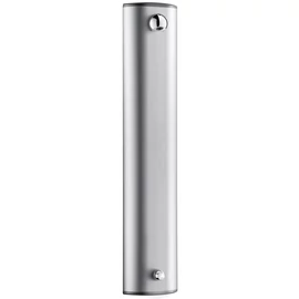 DELABIE zuhanyfal fix zuhanyfejjel, nyomógombos, kevert vízre, alumínium, hátsó bekötés