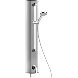 DELABIE zuhanyfal kézi zuhannyal, karos, H-M vízre, alumínium, felső bekötés