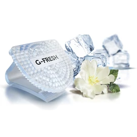 G-FRESH Ice Cool - jeges frissesség illatú illatosító párna CLIP-es akasztóval, flexibilis fül, újrahasznosítható EVA műanyag, 30 napos