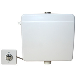 Pneumatikus működtetésű WC tartály szett, falon belüli/kívüli nyomógombbal