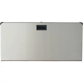 Fali lehajtható pelenkázó rozsdamentes acél előlappal, HDPE belsővel, vízszintes, selyem