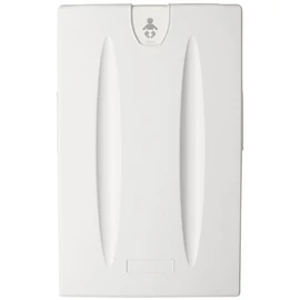 Fali lehajtható babapelenkázó függőleges, szögletes, HDPE műanyag, fehér