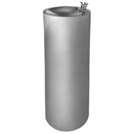 Vandálbiztos ivókút közterekre, parkokba, ILHA, 915mm, álló, r.m. acél, selyem matt