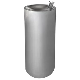 Kültéri ivókút iskolás gyermekek számára, ILHA YOUNG, 800mm, álló, vandálbiztos r.m. acél, selyem matt