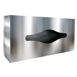 Falra szerelhető kozmetikai kendő adagoló, r.m. acél, fényes, INOX