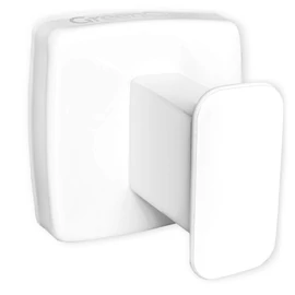 Egyágú akasztó, fogas, AISI304-es rozsdamentes acél, fehér, INOX