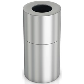 Vandálbiztos extra nagy méretű 100L álló hulladékgyűjtő, H=860mm, alumínium, ujjlenyomatmentes