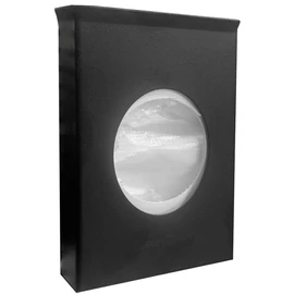 Fali intim hulladékgyűjtő tasak adagoló, 25db-os csomaghoz, acél, matt fekete