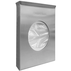 Fali intim hulladékgyűjtő tasak adagoló, 25db-os csomaghoz, r.m. acél, selyem