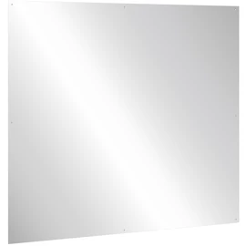 Vandálbiztos, rozsdamentes acél tükörlap, 1000x1000mm, furatolt