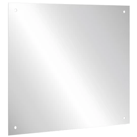 Vandálbiztos, rozsdamentes acél tükörlap, 250x250mm, furatolt