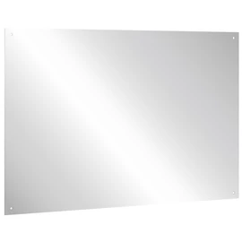 Vandálbiztos, rozsdamentes acél tükörlap, 500x400mm, furatolt
