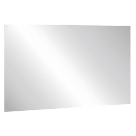 Vandálbiztos, rozsdamentes acél tükörlap, 600x900mm, furatolt